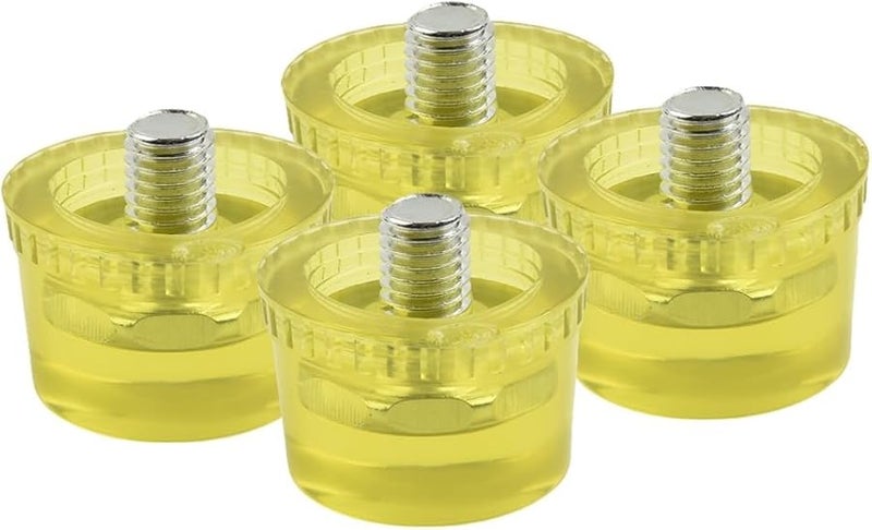 مجموعة رؤوس طرقة استبدال مطرقة مطاطية 4 قطع مع براغي تثبيت 40 ملم - Image 1